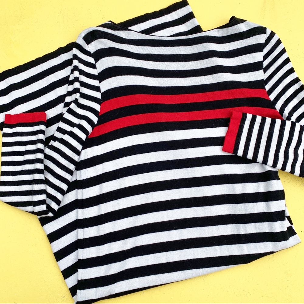 MAX MARA WEEKEND long sleeve stripe dress sweater